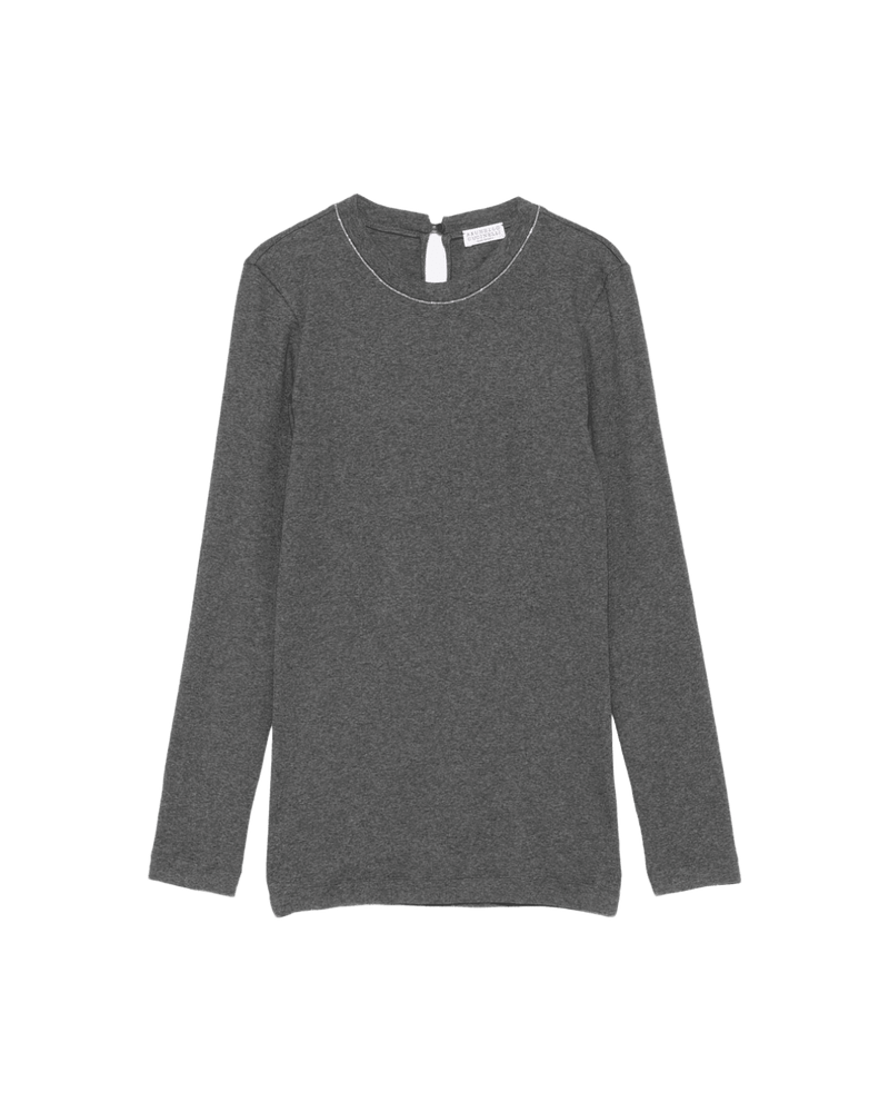 Brunello Cucinelli Grey T-shirt Glam Steals