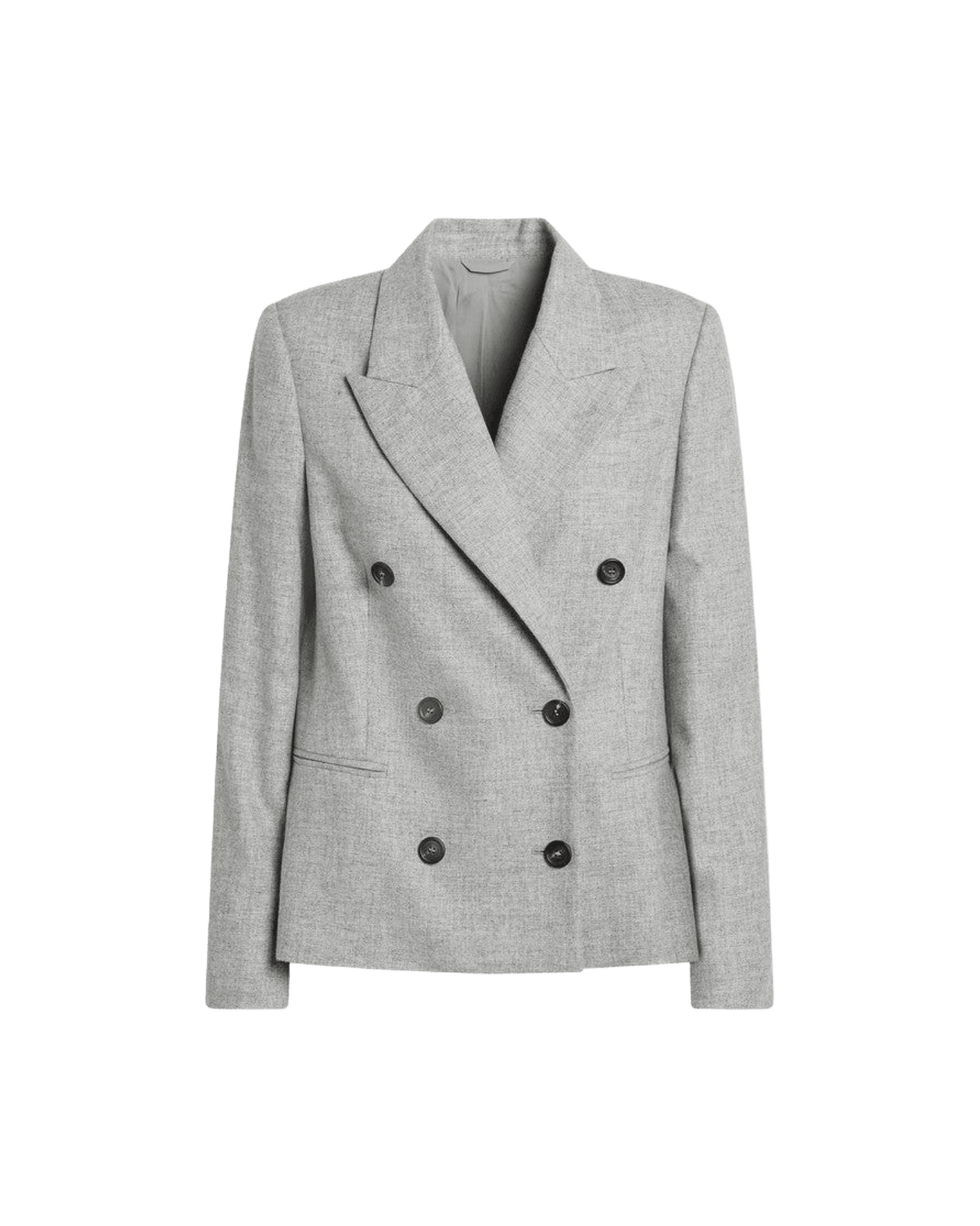 Brunello Cucinelli Grey Wool Double Breasted Jacket Glam Steals