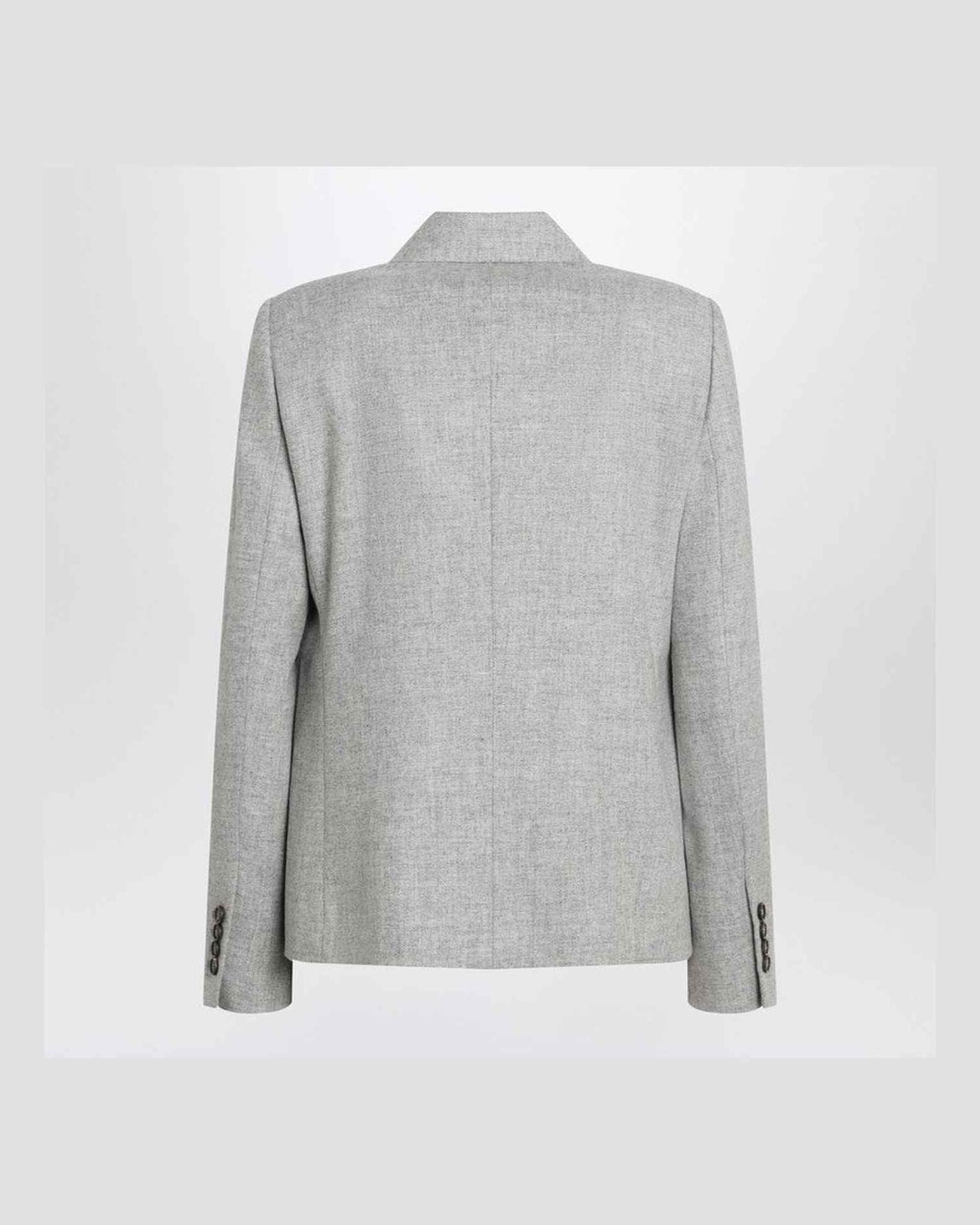 Brunello Cucinelli Grey Wool Double Breasted Jacket Glam Steals