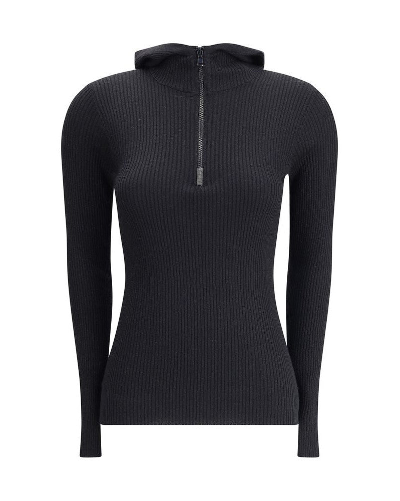 Brunello Cucinelli Hooded Long Sleeve Sweater Glam Steals