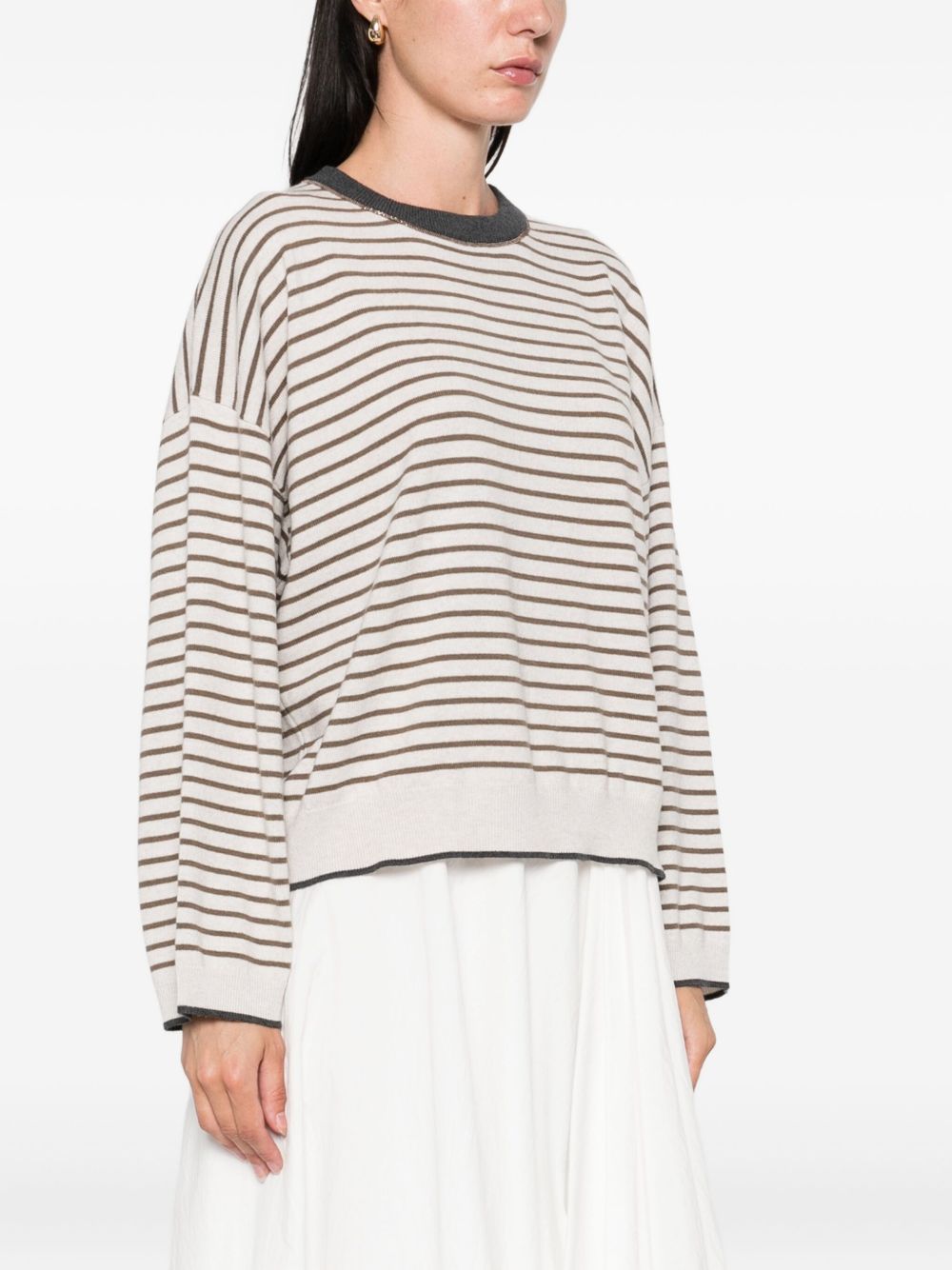 Brunello Cucinelli Ivory Sweater Glam Steals