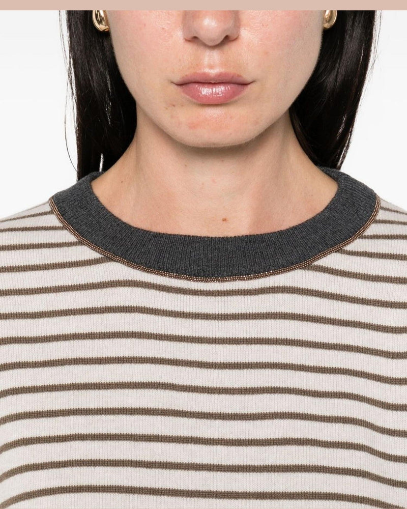 Brunello Cucinelli Ivory Sweater Glam Steals