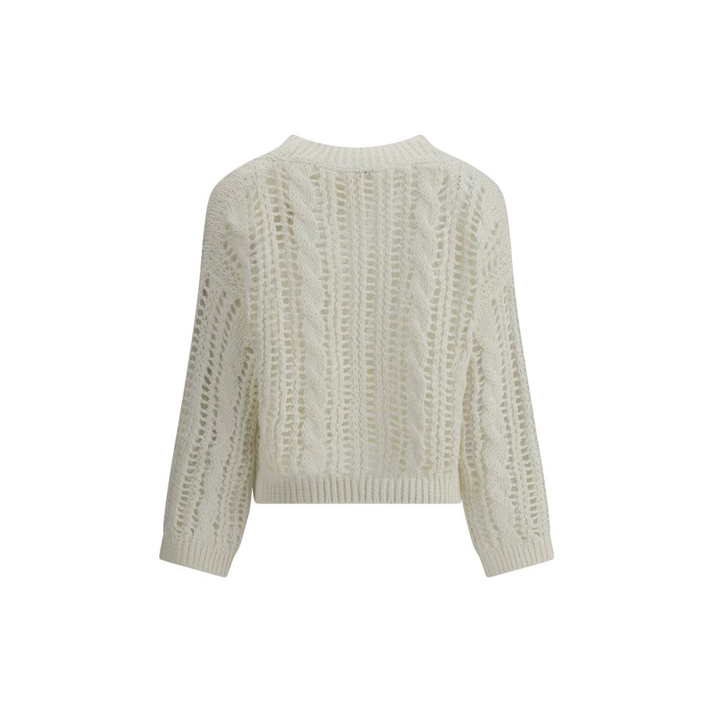Brunello Cucinelli Lace Knit Sweater