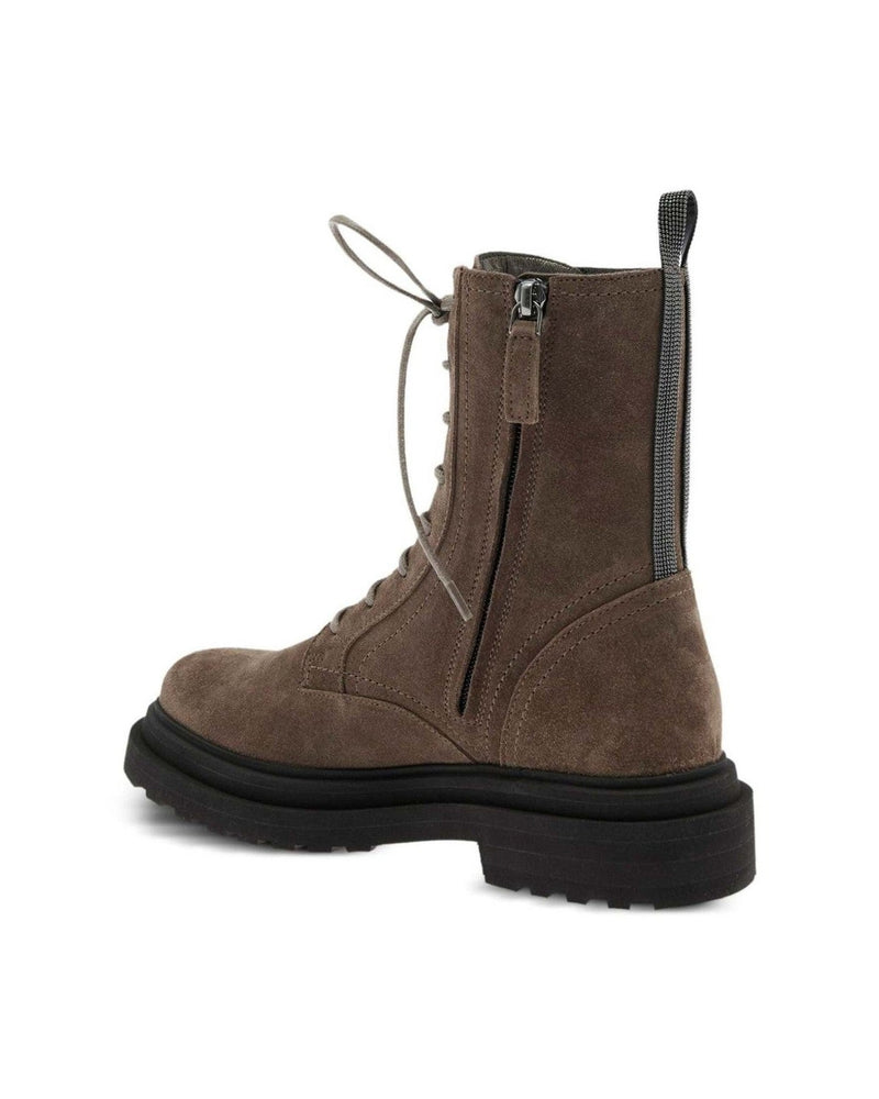 Brunello Cucinelli Lace Up Combat Boots Glam Steals