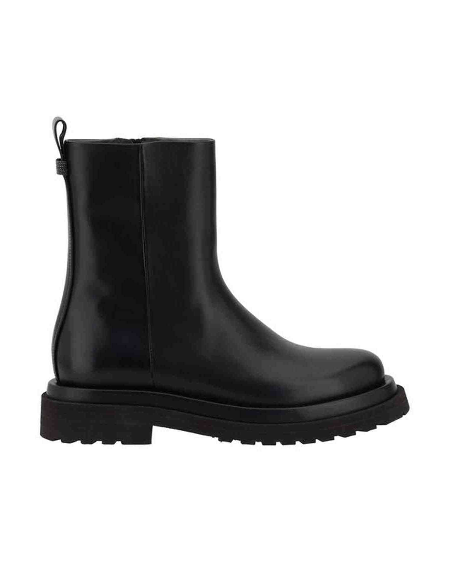 Brunello Cucinelli Leather Ankle Boots Glam Steals