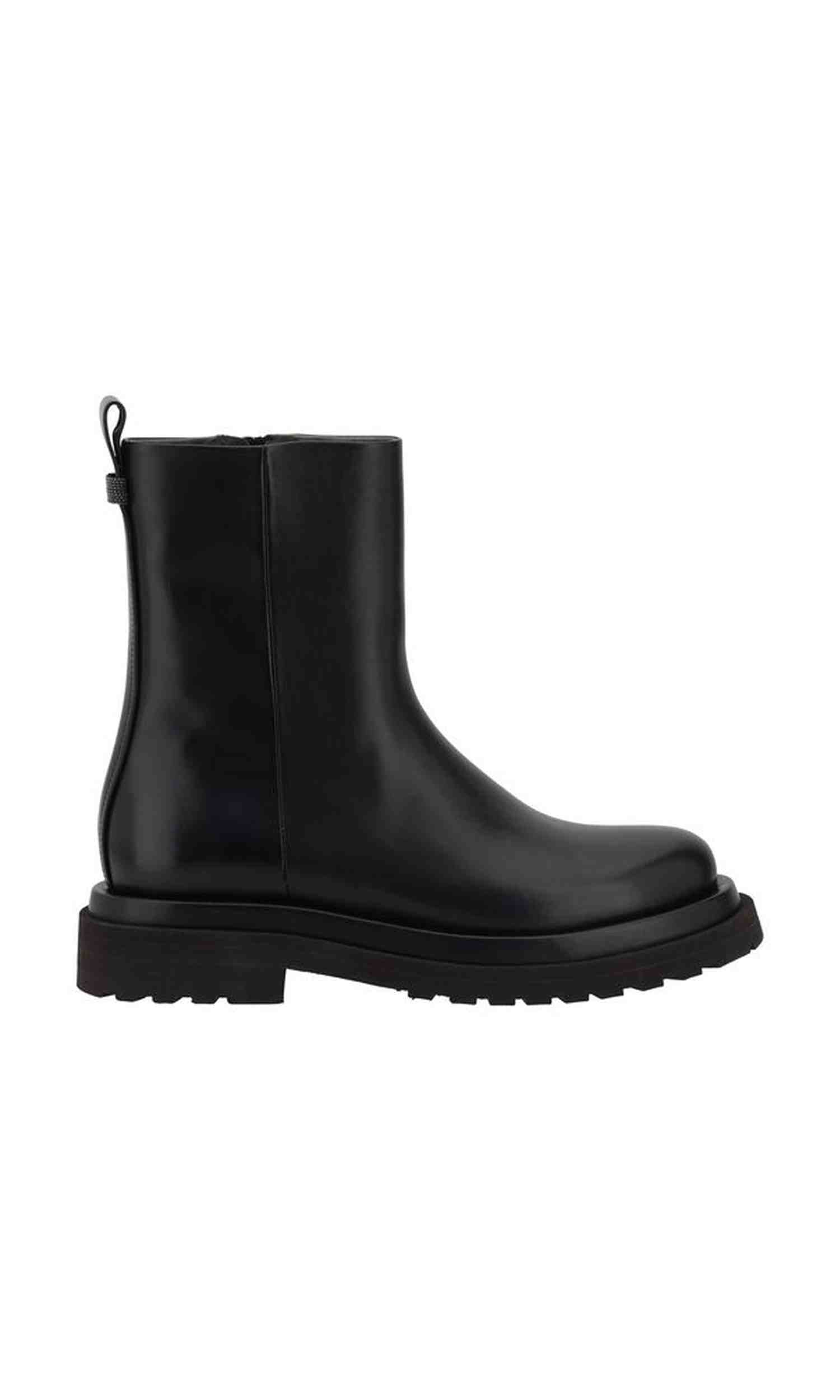 Brunello Cucinelli Leather Ankle Boots Glam Steals