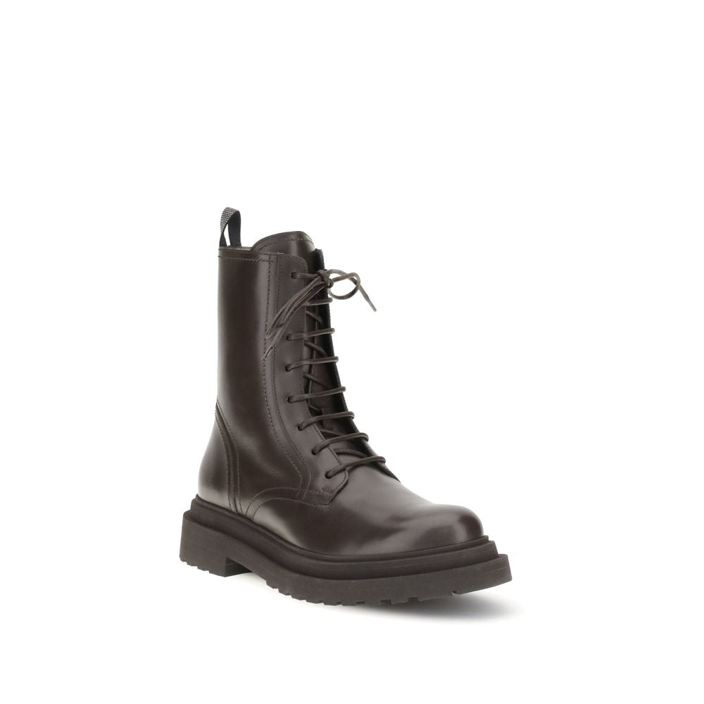 Brunello Cucinelli Leather Ankle Boots Glam Steals