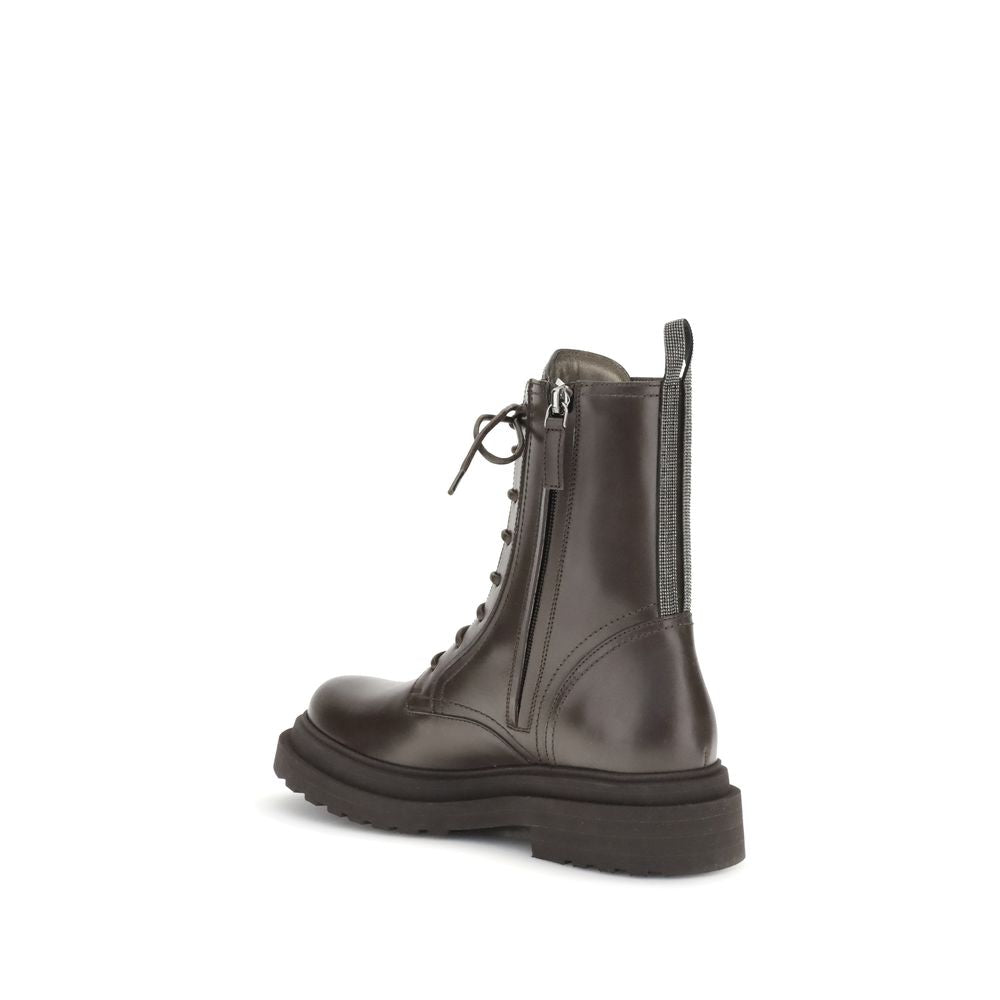 Brunello Cucinelli Leather Ankle Boots Glam Steals