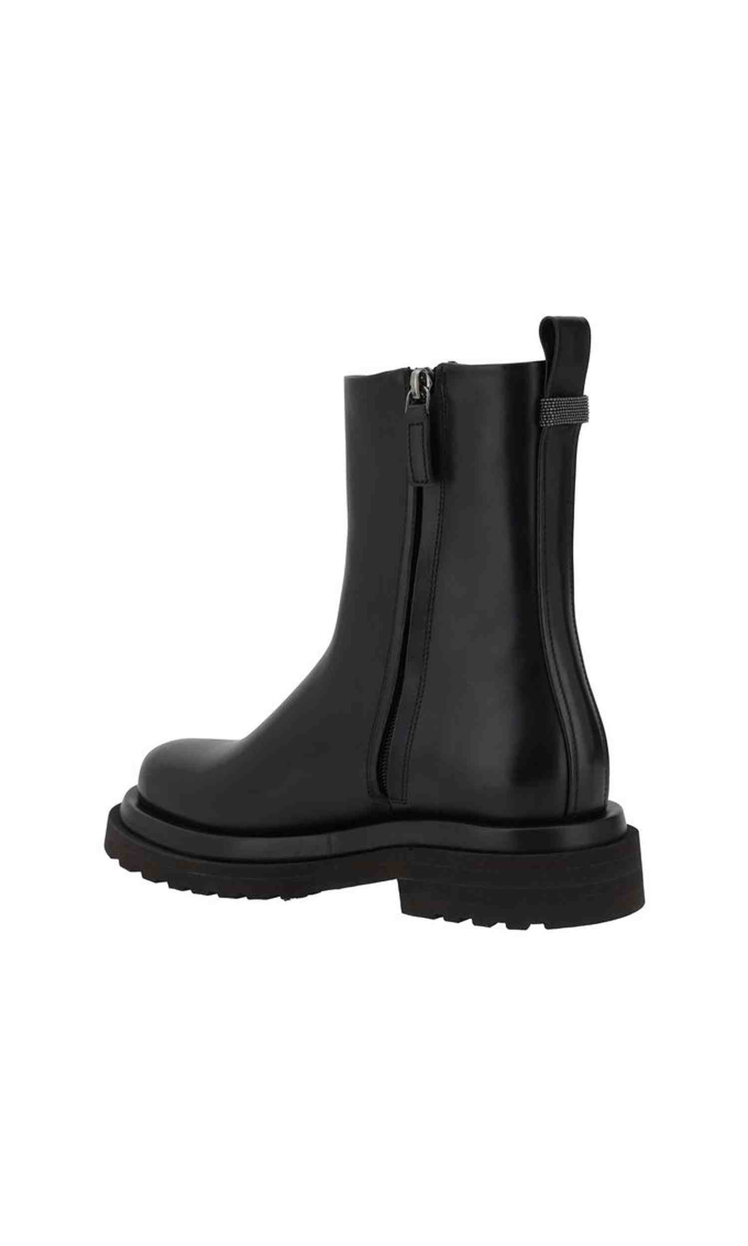 Brunello Cucinelli Leather Ankle Boots Glam Steals