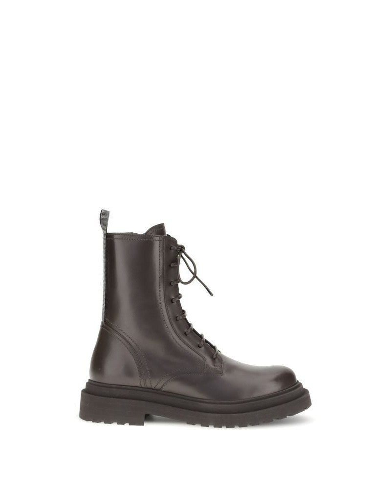 Brunello Cucinelli Leather Ankle Boots Glam Steals