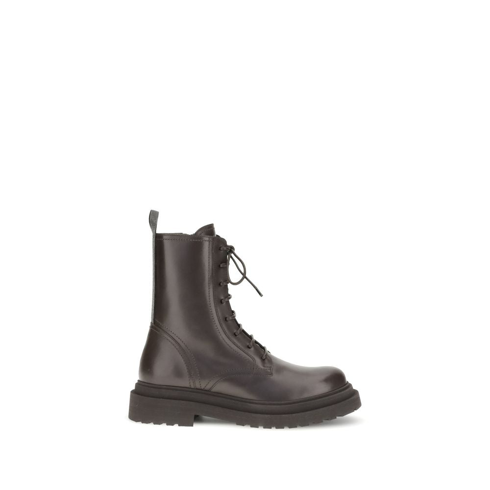 Brunello Cucinelli Leather Ankle Boots Glam Steals