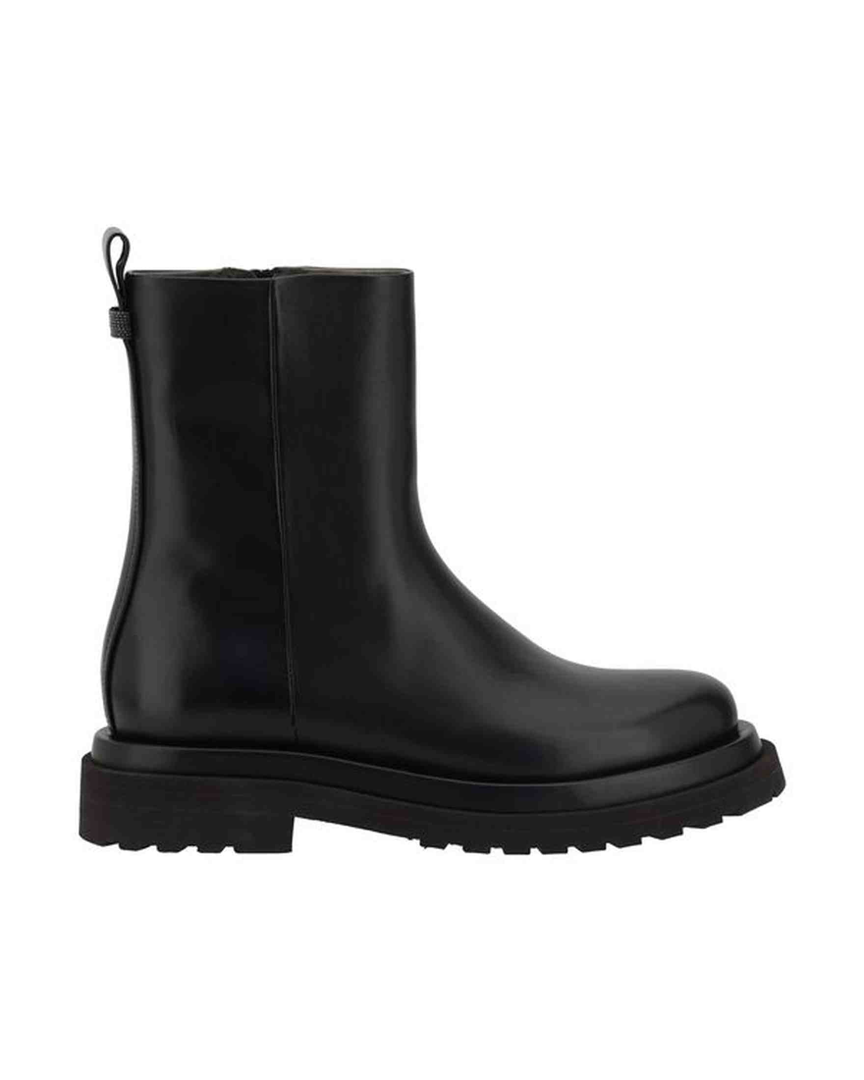 Brunello Cucinelli Leather Ankle Boots Glam Steals