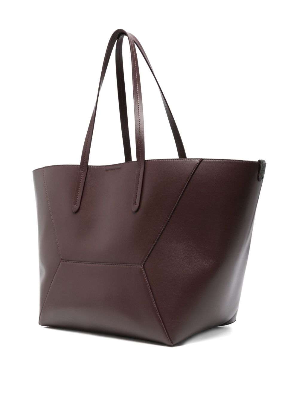 Brunello Cucinelli Leather Bc Duo Tote Bag Glam Steals