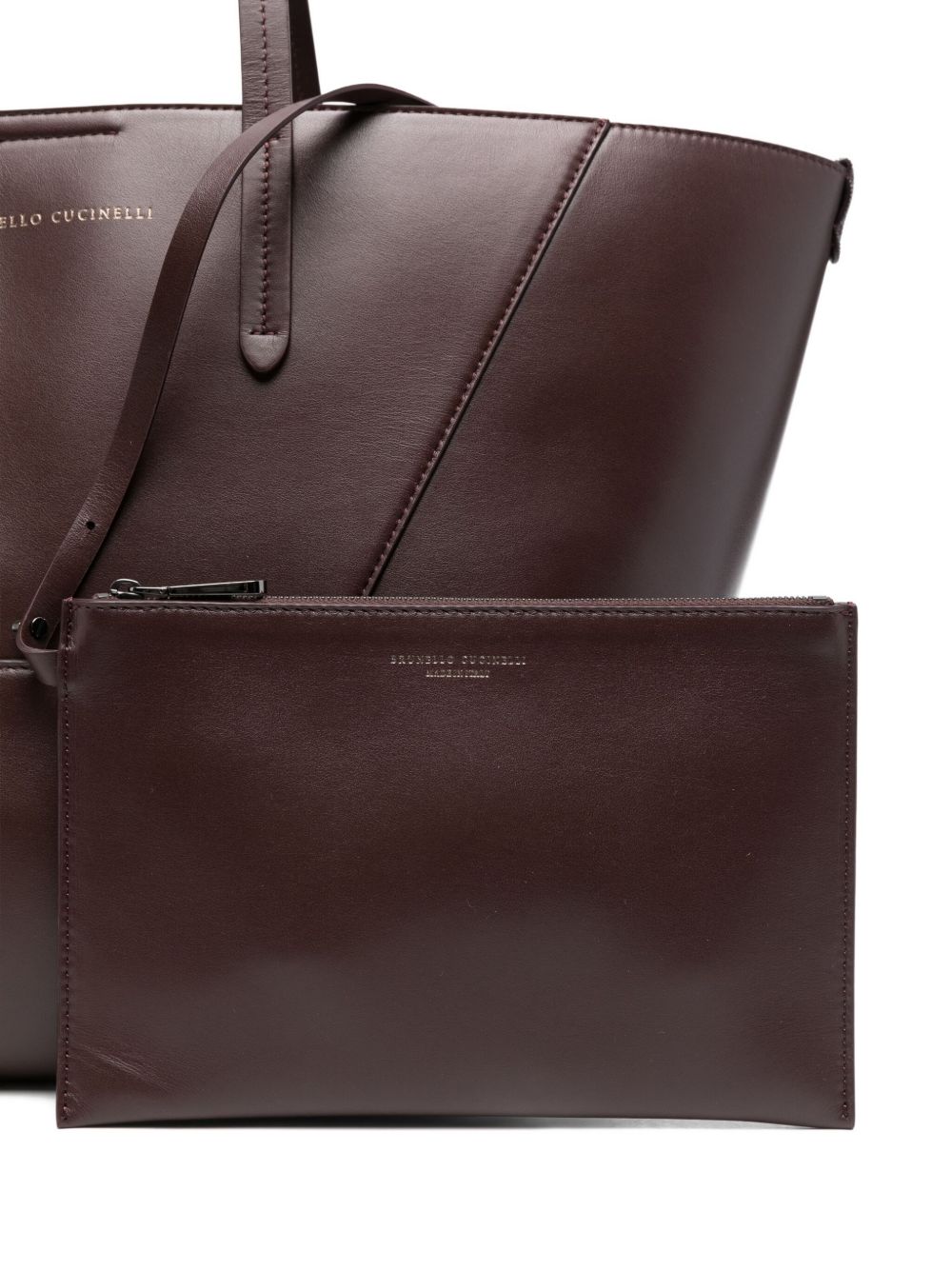 Brunello Cucinelli Leather Bc Duo Tote Bag Glam Steals