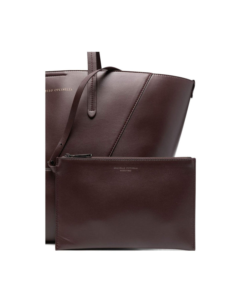 Brunello Cucinelli Leather Bc Duo Tote Bag Glam Steals