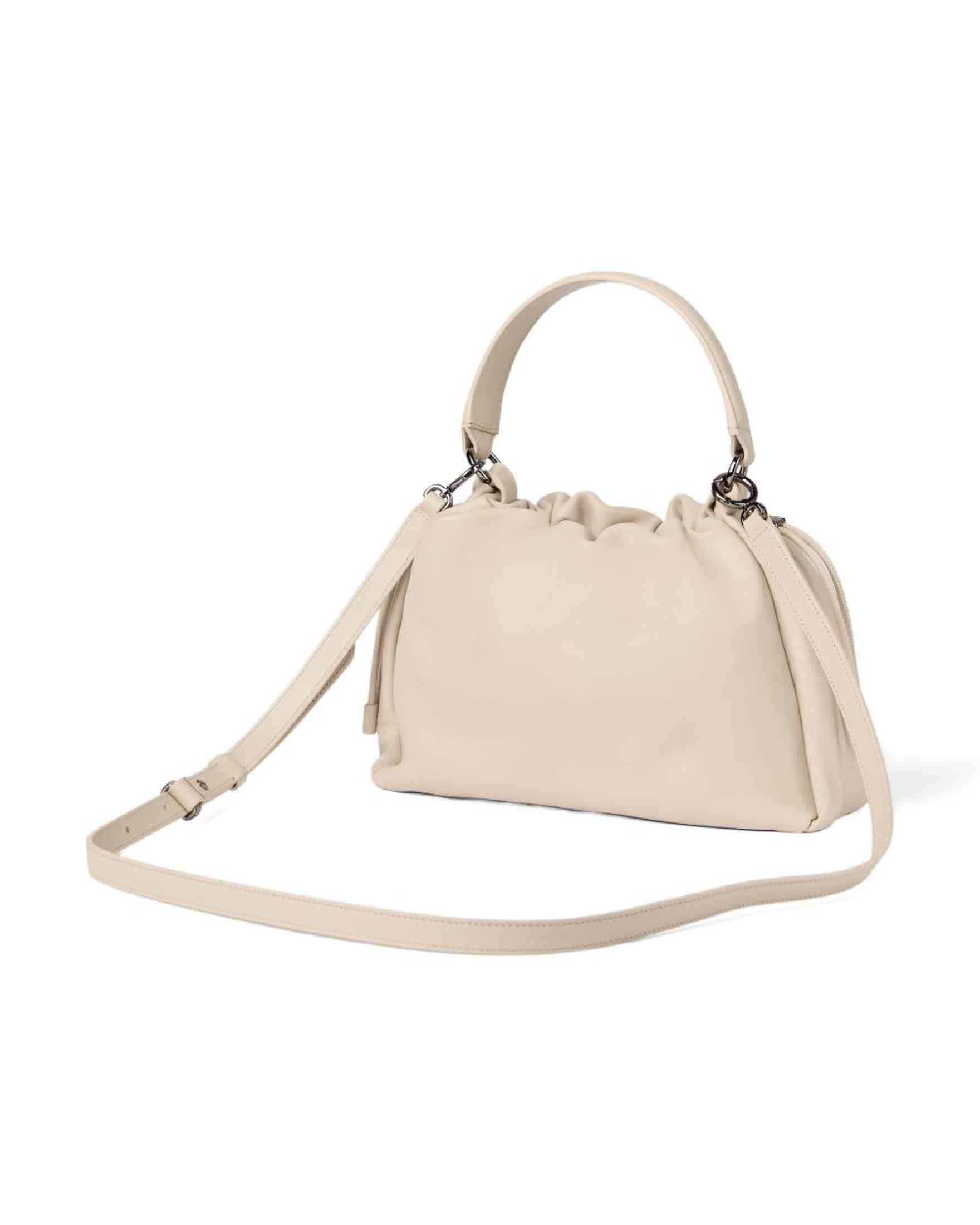 Brunello Cucinelli Leather Mellow Small Bucket Bag in Soft with Monili Glam Steals