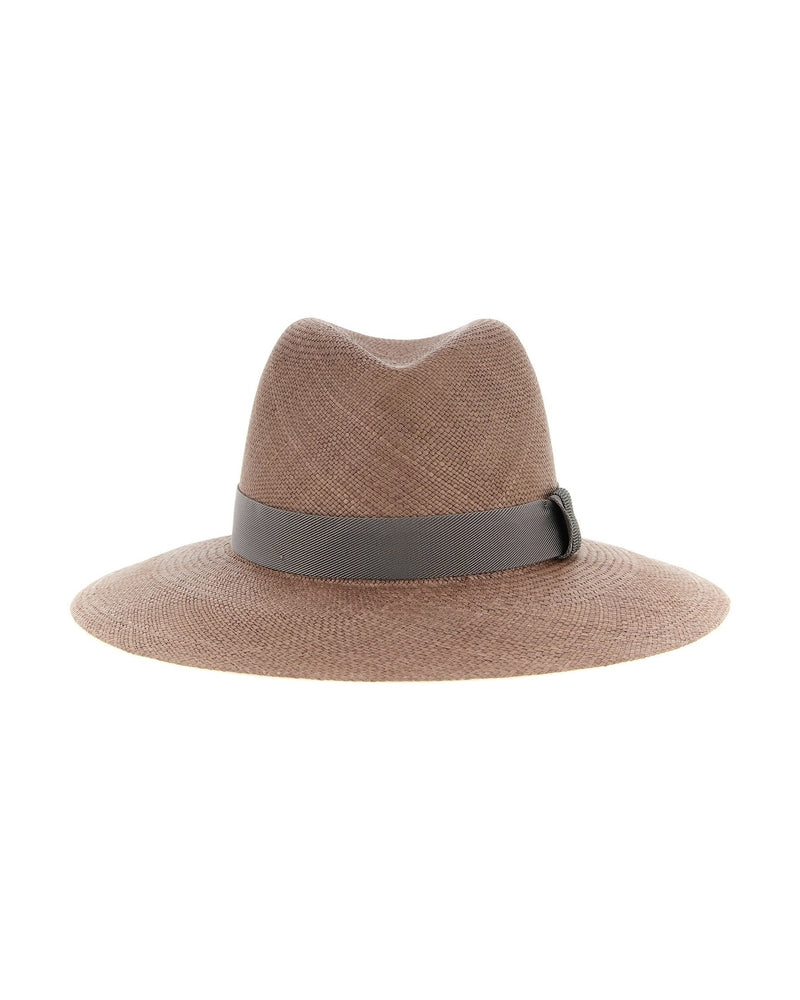 Brunello Cucinelli Leather Precious Band Hat Glam Steals