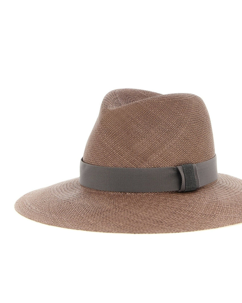 Brunello Cucinelli Leather Precious Band Hat Glam Steals