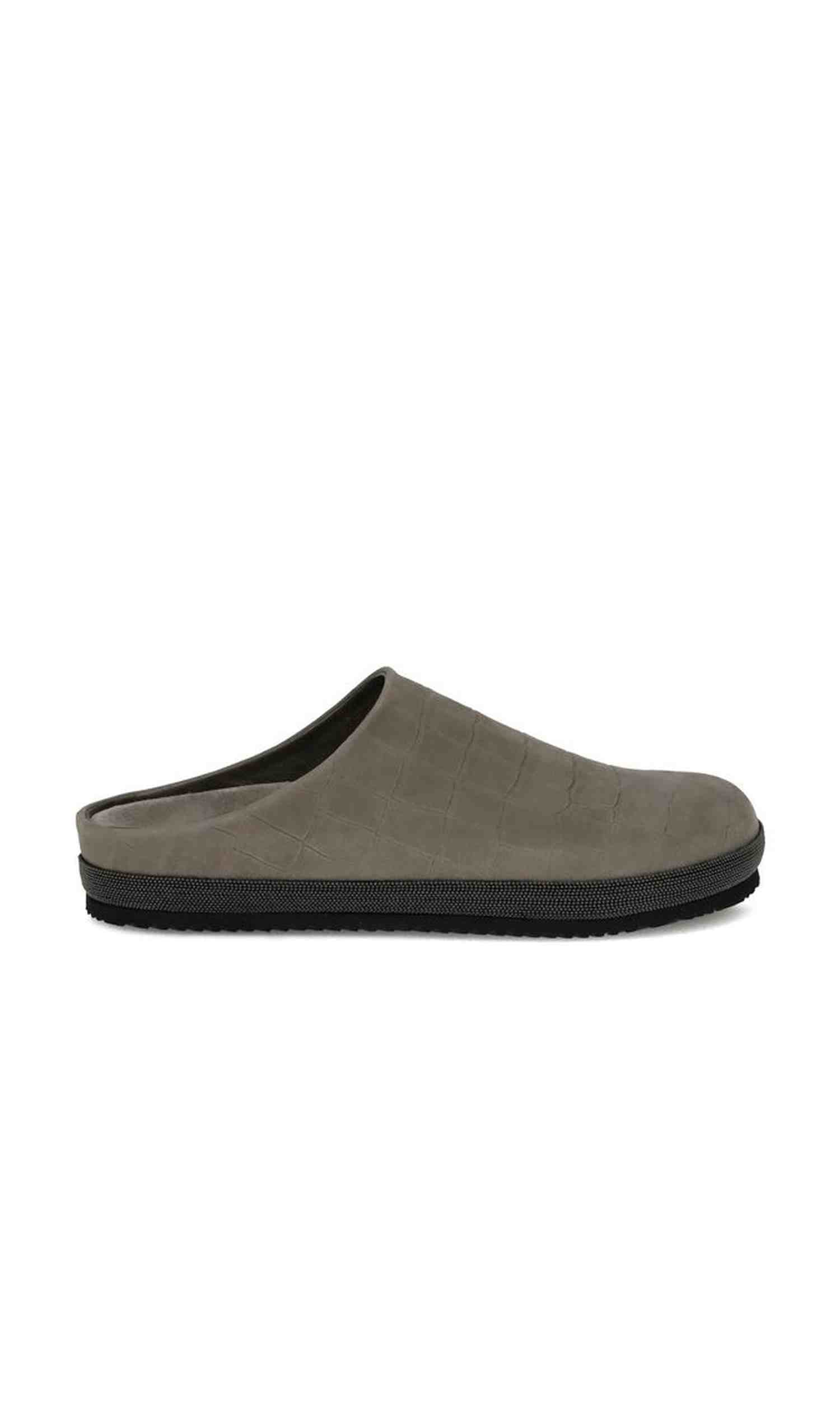Brunello Cucinelli Leather Sabots Glam Steals
