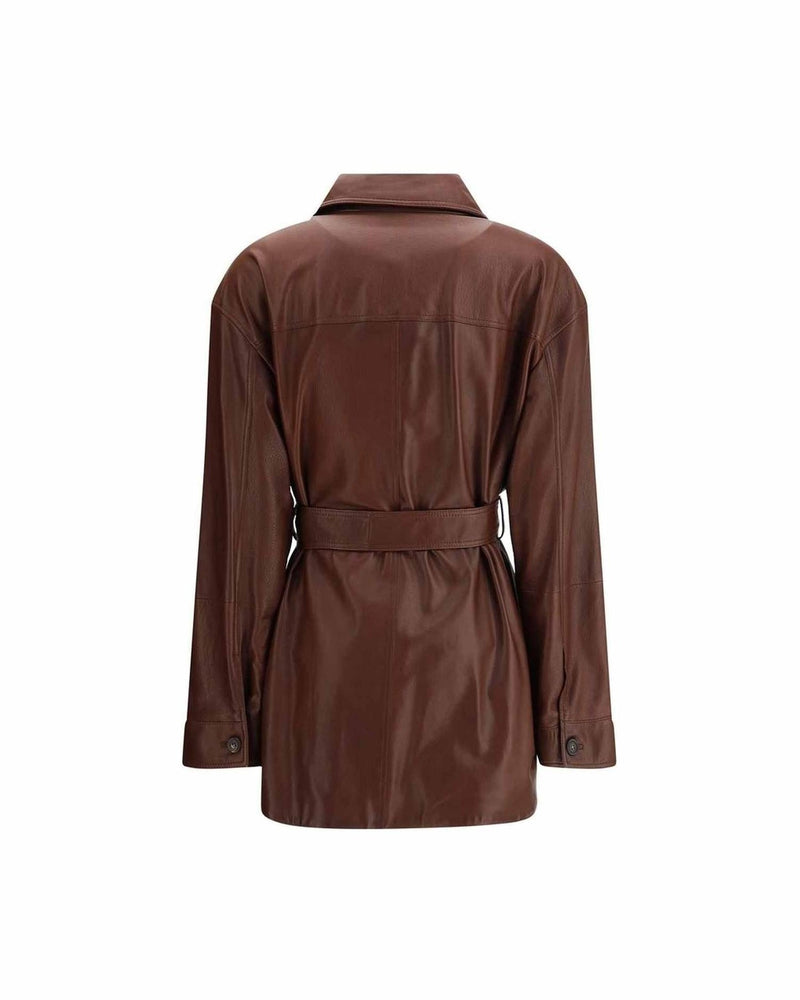 Brunello Cucinelli Leather Saharan Jacket Glam Steals
