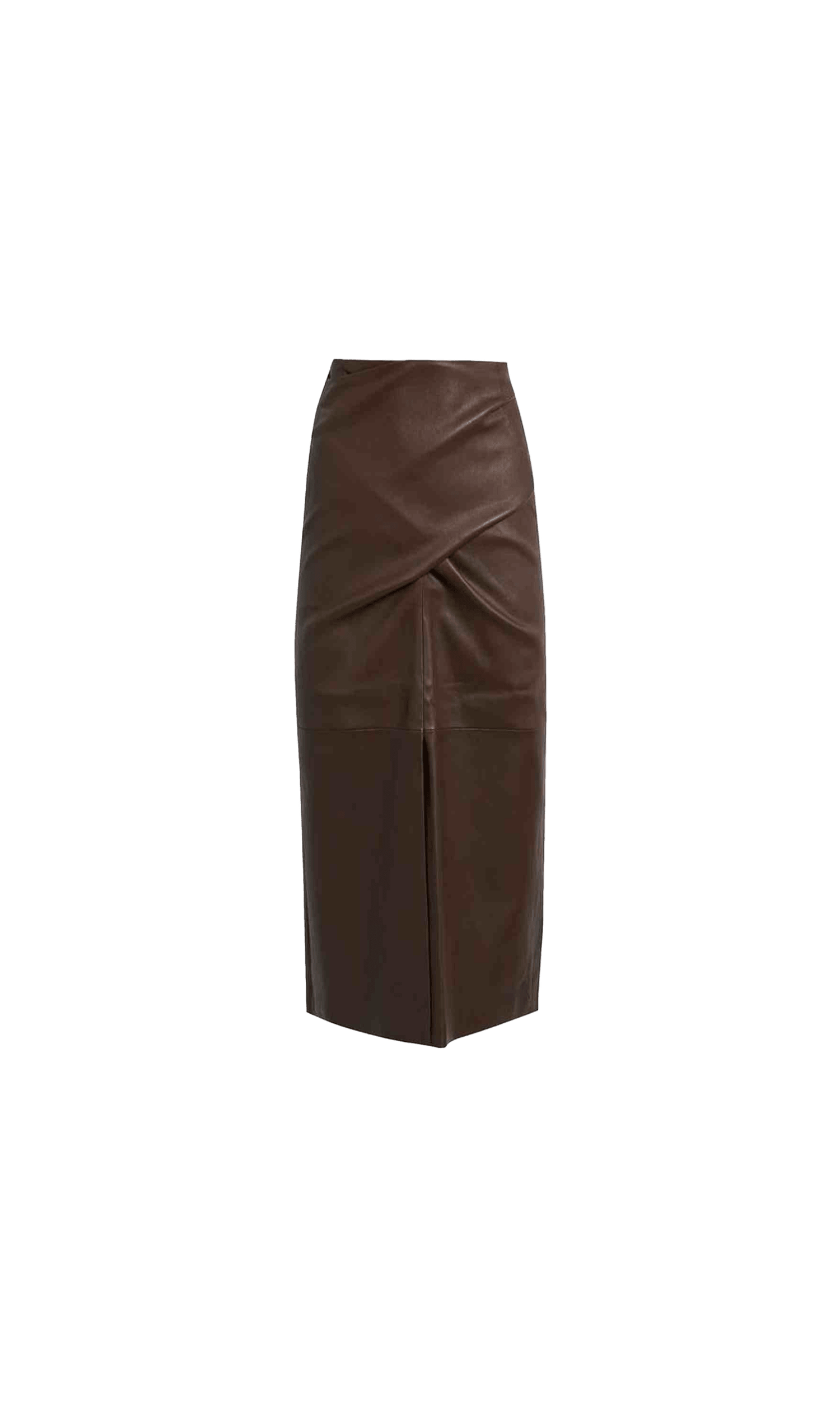 Brunello Cucinelli Leather Skirt Glam Steals