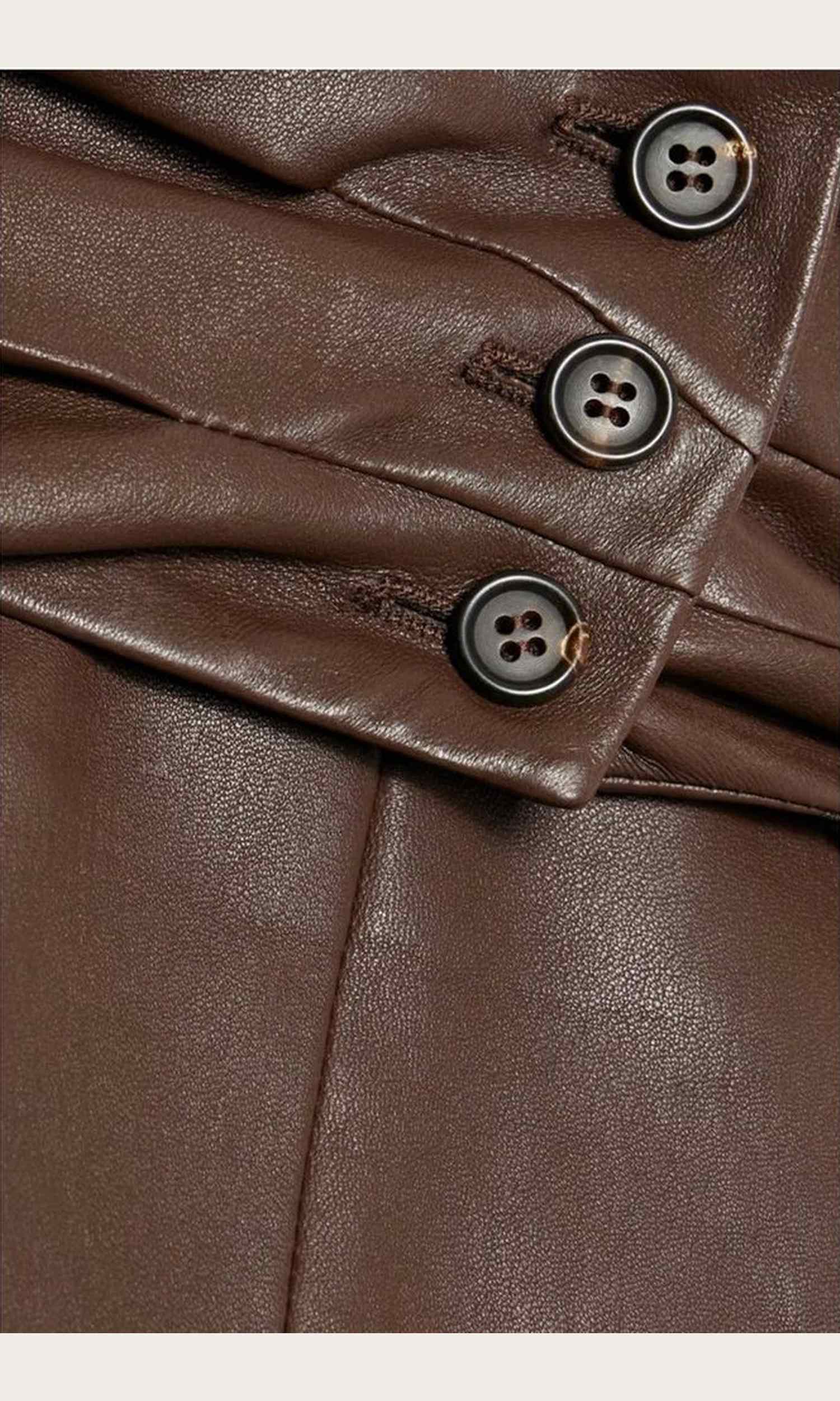 Brunello Cucinelli Leather Skirt Glam Steals