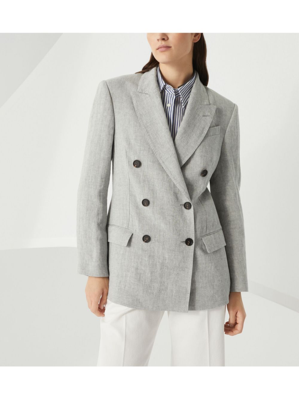 Brunello Cucinelli Light Grey Jacket Glam Steals