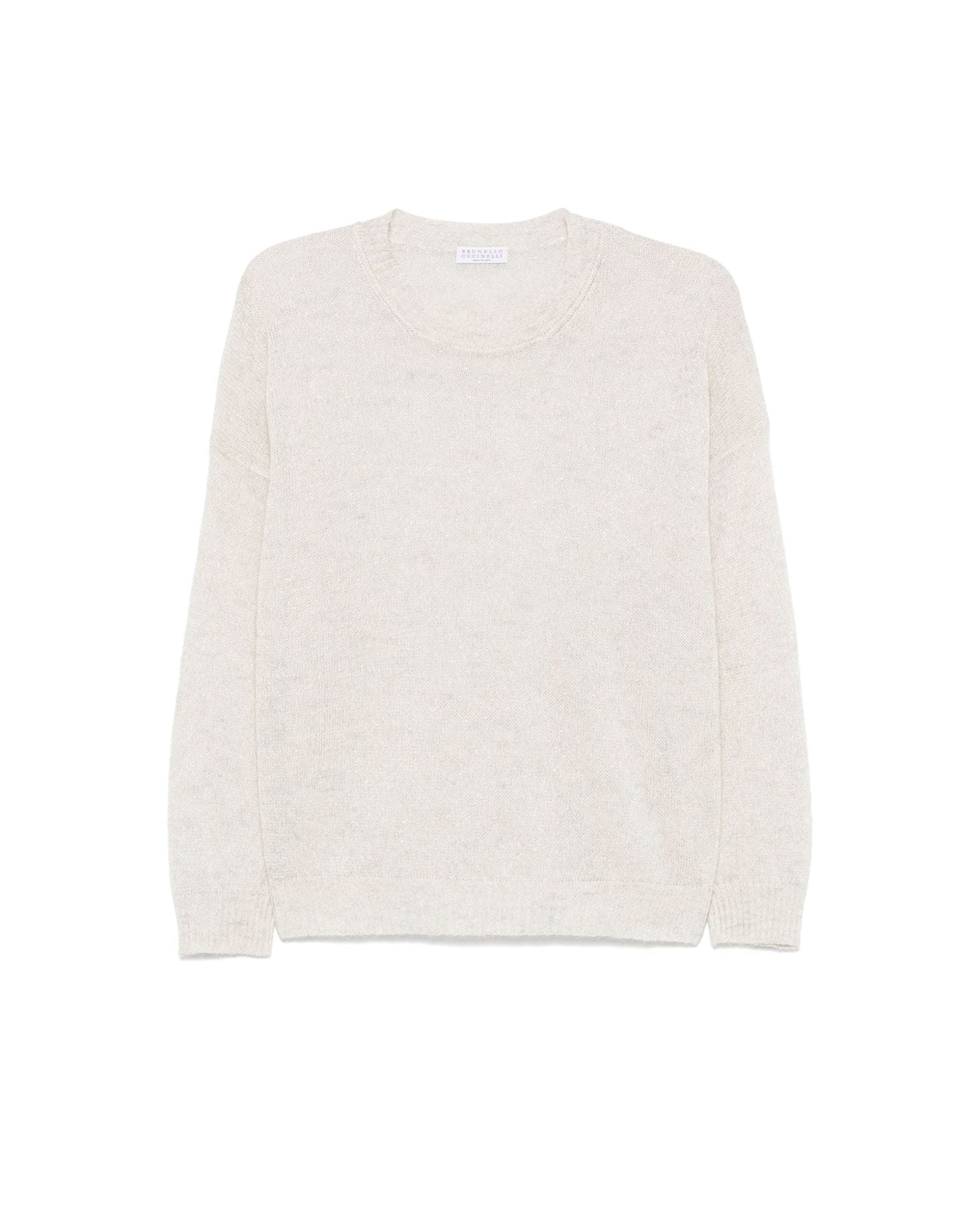 Brunello Cucinelli Light Grey Sweater Glam Steals