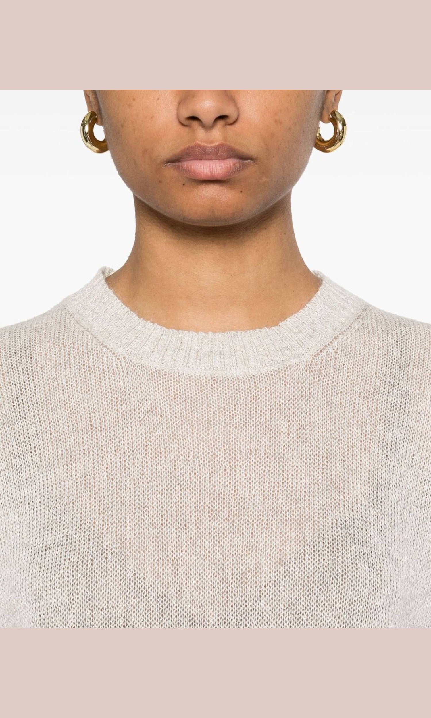 Brunello Cucinelli Light Grey Sweater Glam Steals