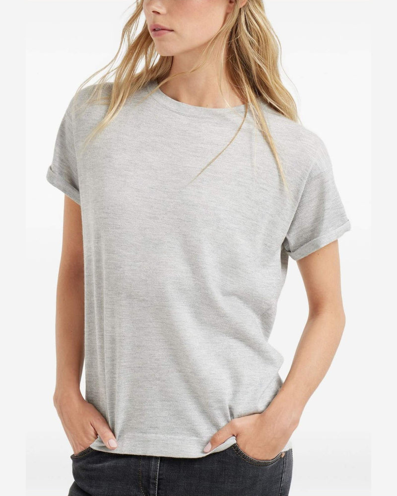 Brunello Cucinelli Light Grey T-shirt and Polo Glam Steals
