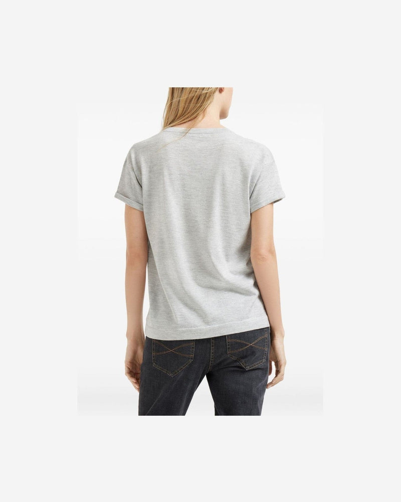 Brunello Cucinelli Light Grey T-shirt and Polo Glam Steals