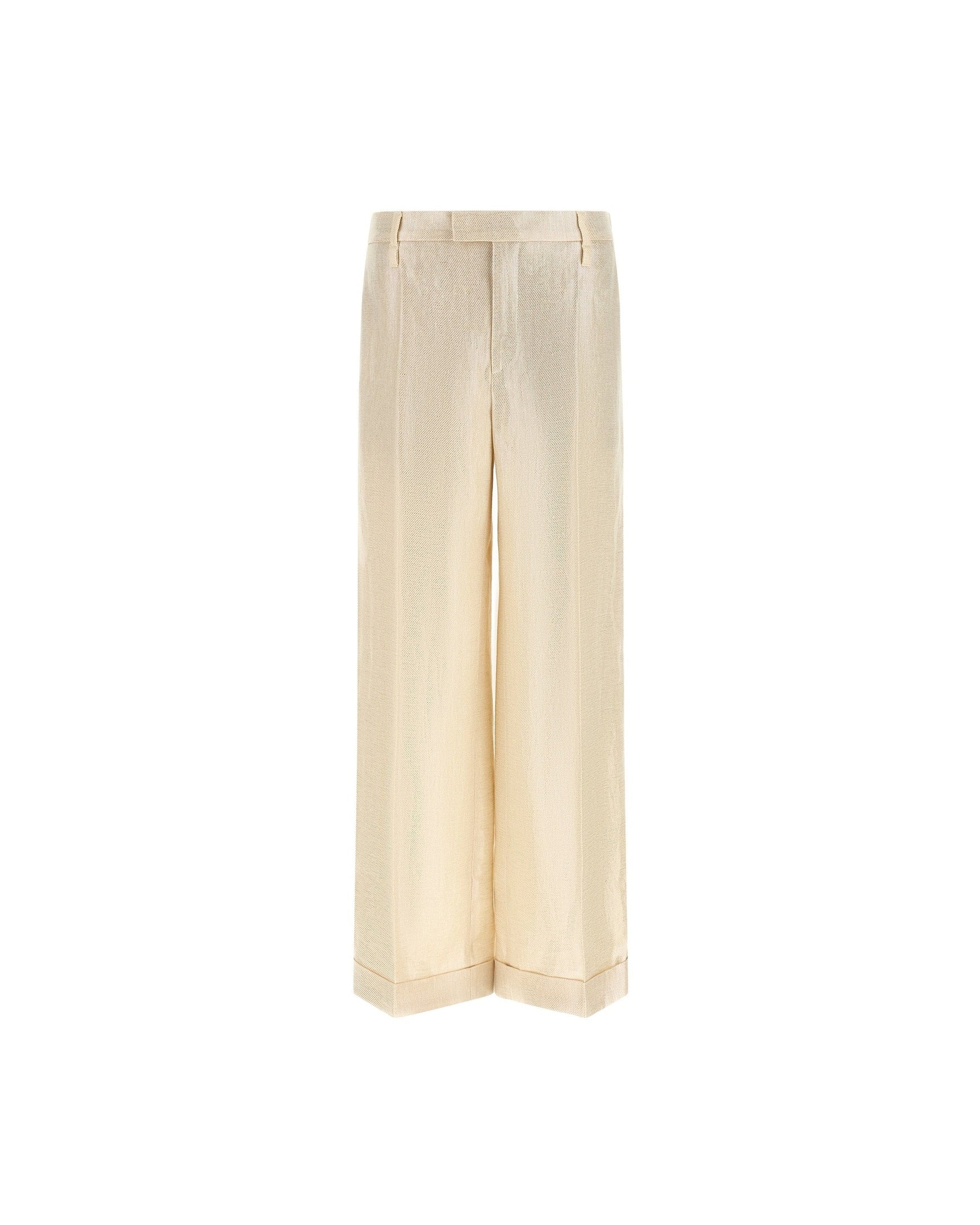 Brunello Cucinelli Linen Lamé Pant Glam Steals