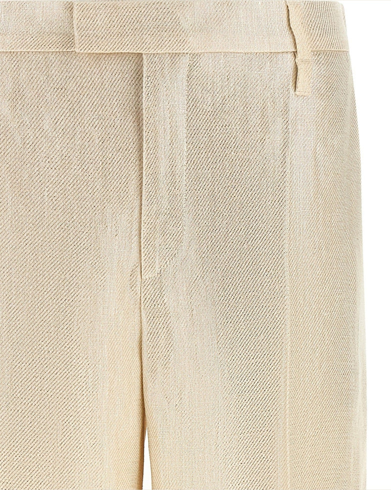 Brunello Cucinelli Linen Lamé Pant Glam Steals