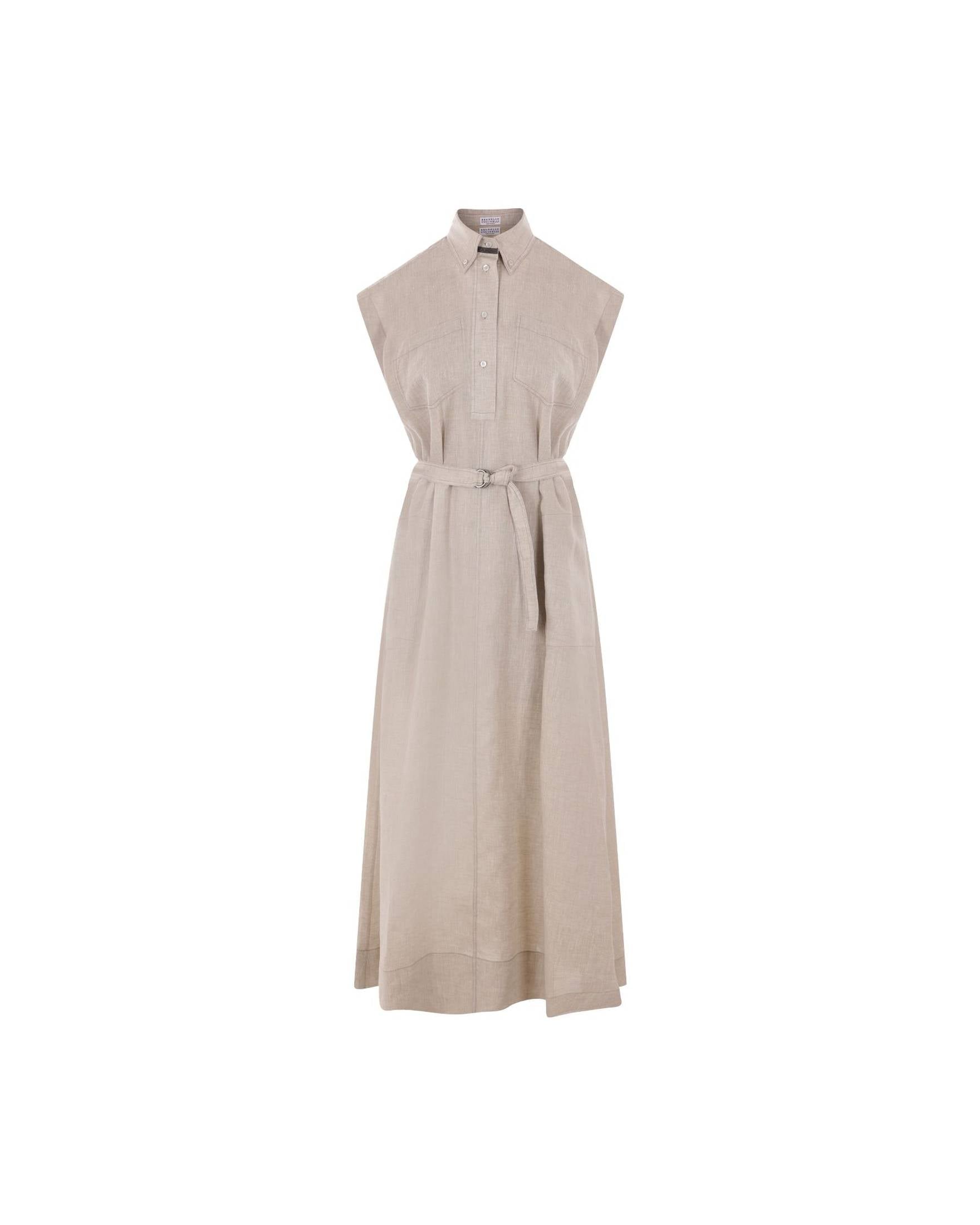 Brunello Cucinelli Linen Long Dress Glam Steals
