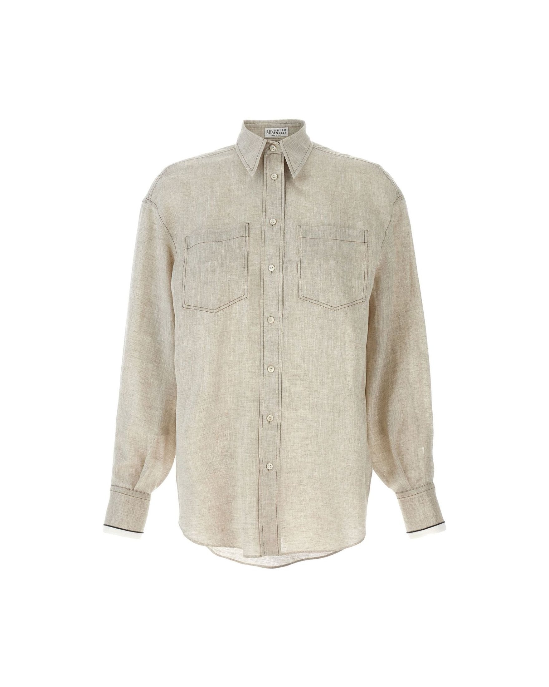Brunello Cucinelli Linen Shirt Glam Steals