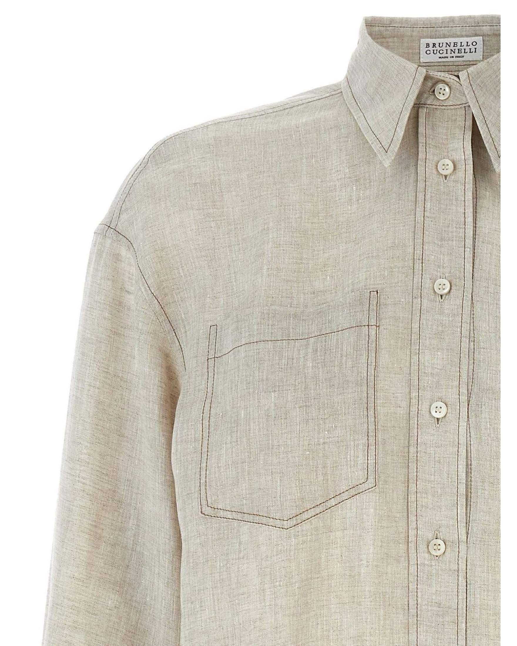Brunello Cucinelli Linen Shirt Glam Steals