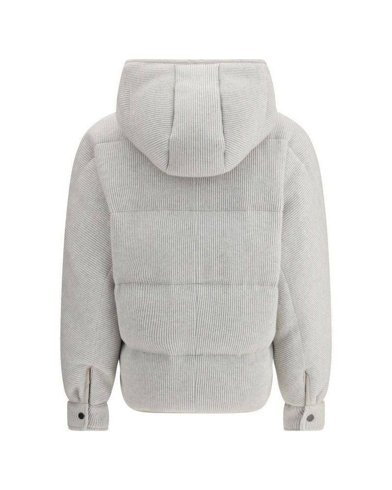 Brunello Cucinelli Lurex Down Jacket Glam Steals