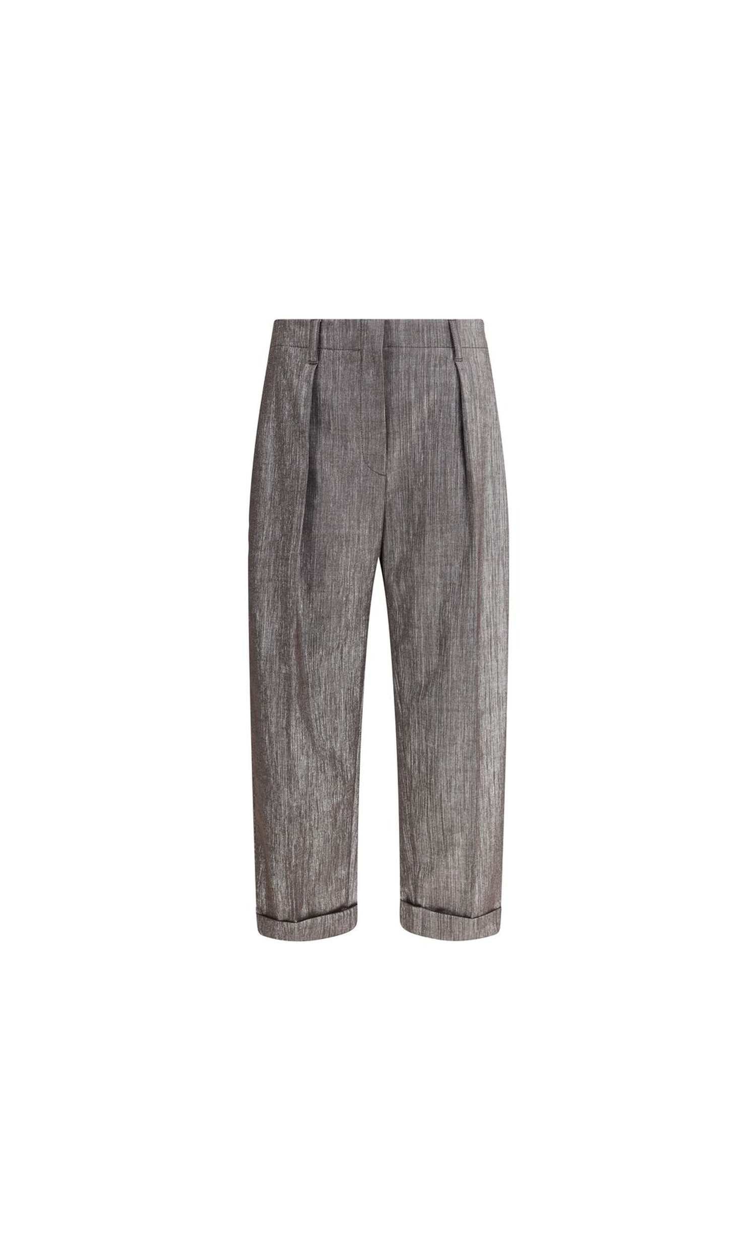 Brunello Cucinelli Lurex Effect Pants Glam Steals
