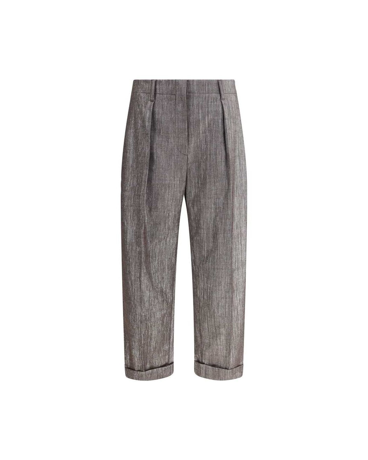 Brunello Cucinelli Lurex Effect Pants Glam Steals