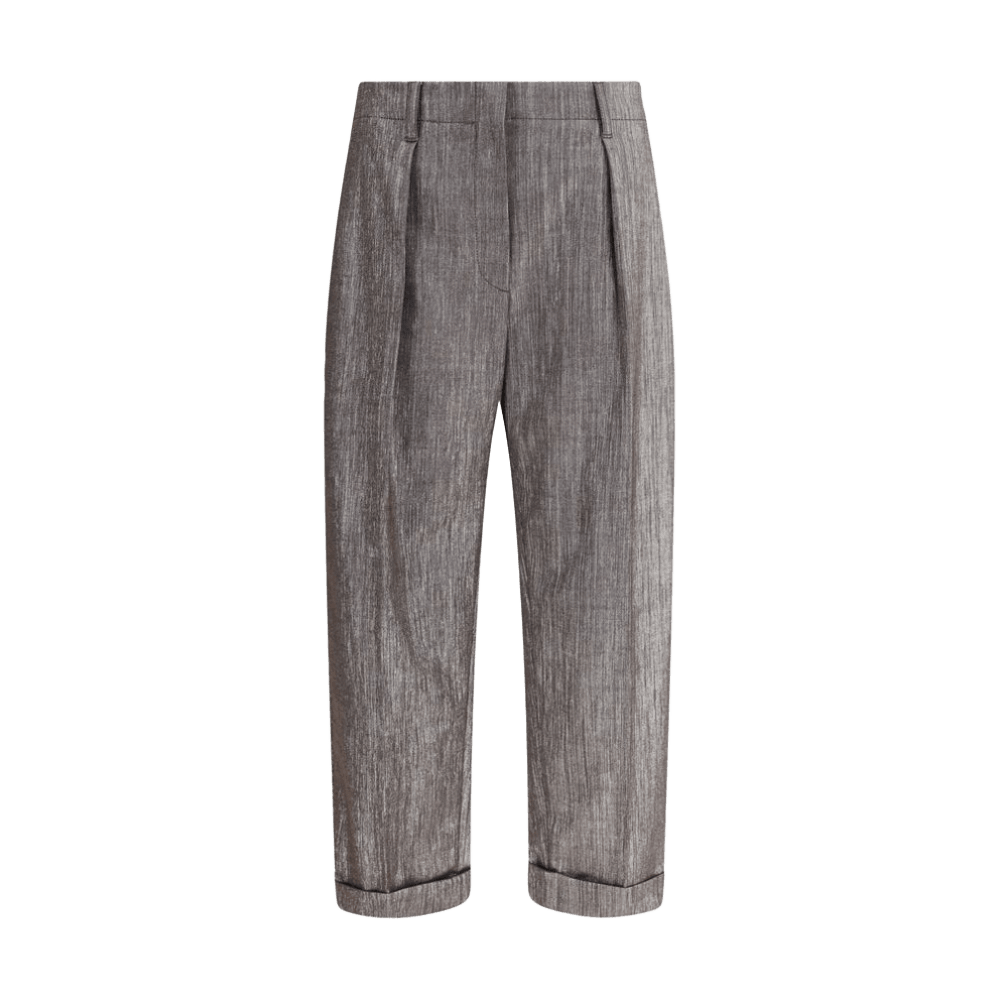 Brunello Cucinelli Lurex Effect Pants Glam Steals
