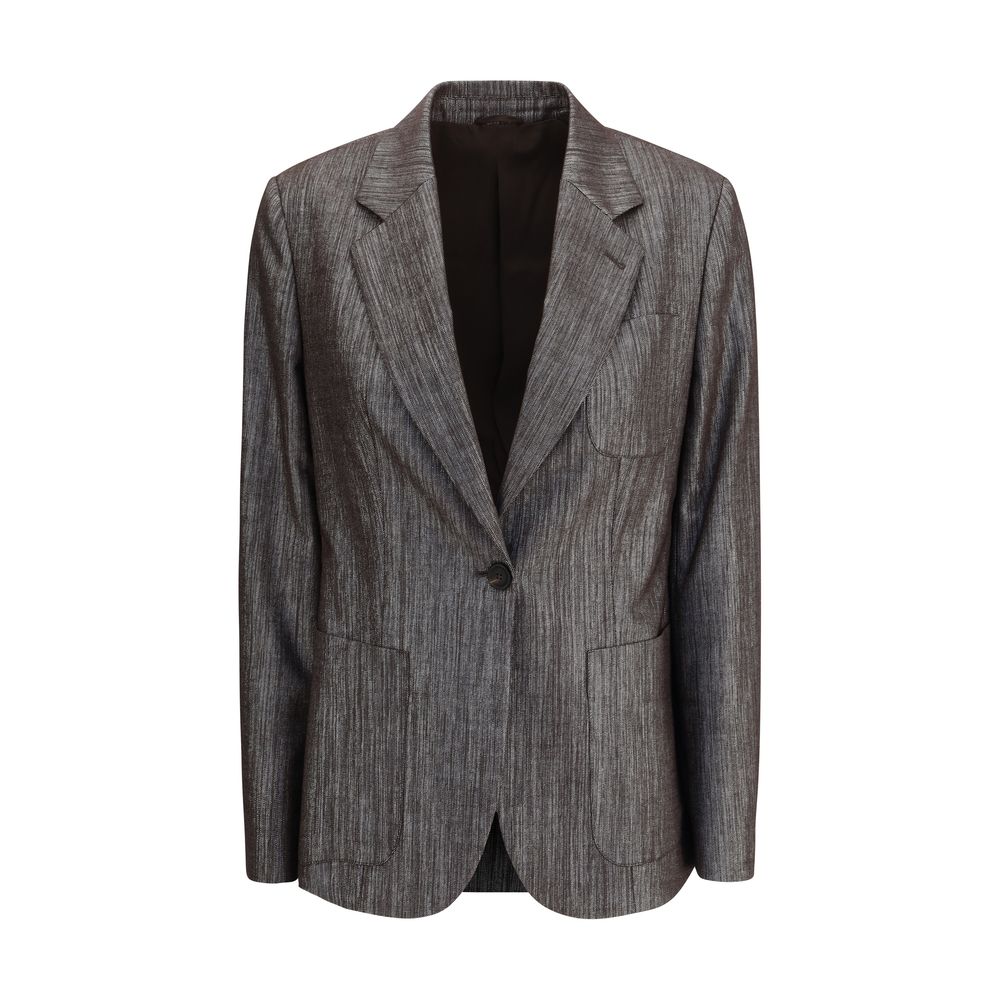 Brunello Cucinelli Lurex Fabric Blazer Glam Steals