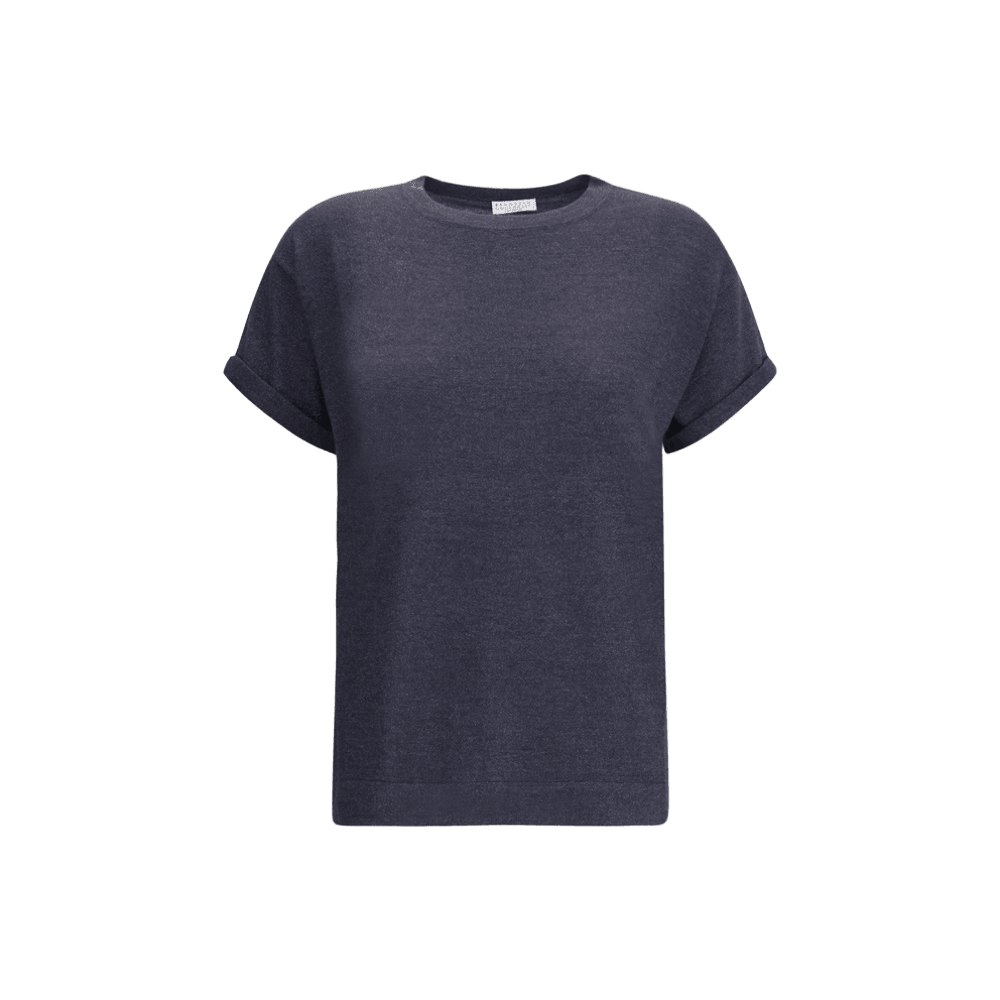 Brunello Cucinelli Lurex T-Shirt Glam Steals