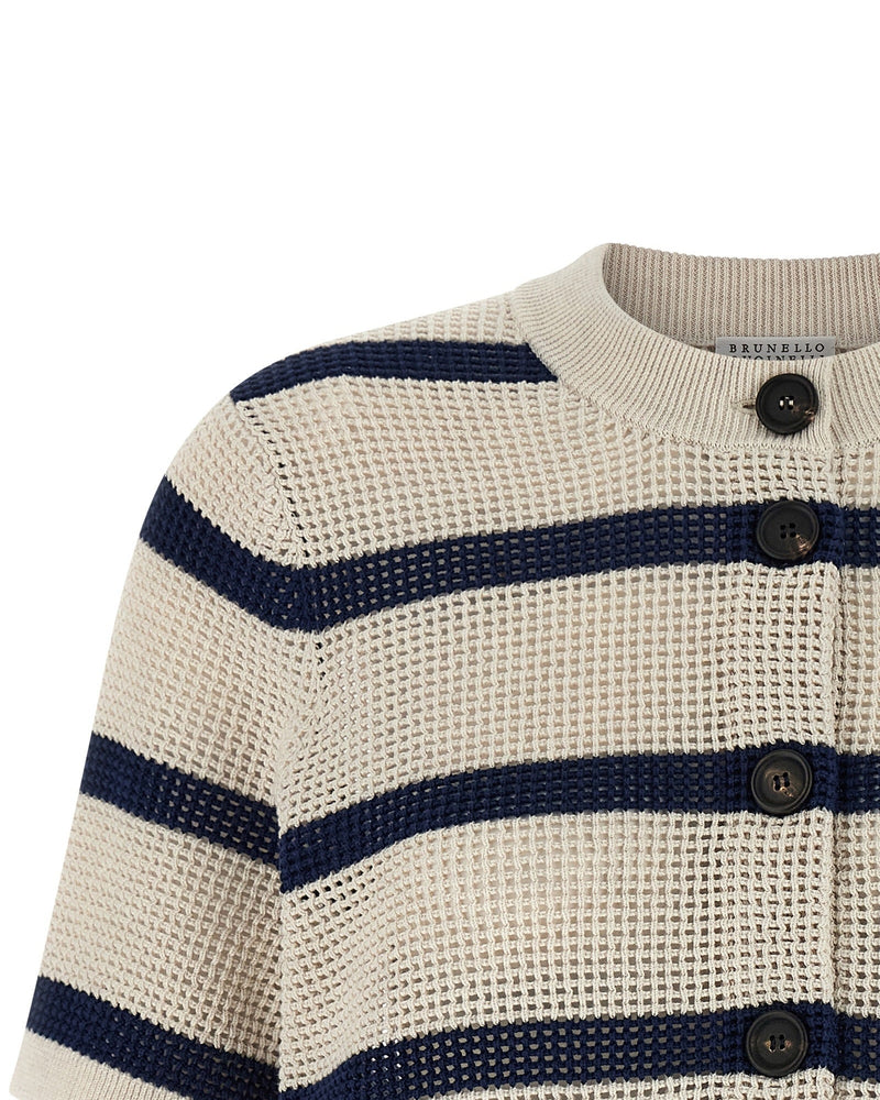Brunello Cucinelli Mesh Cardigan Glam Steals