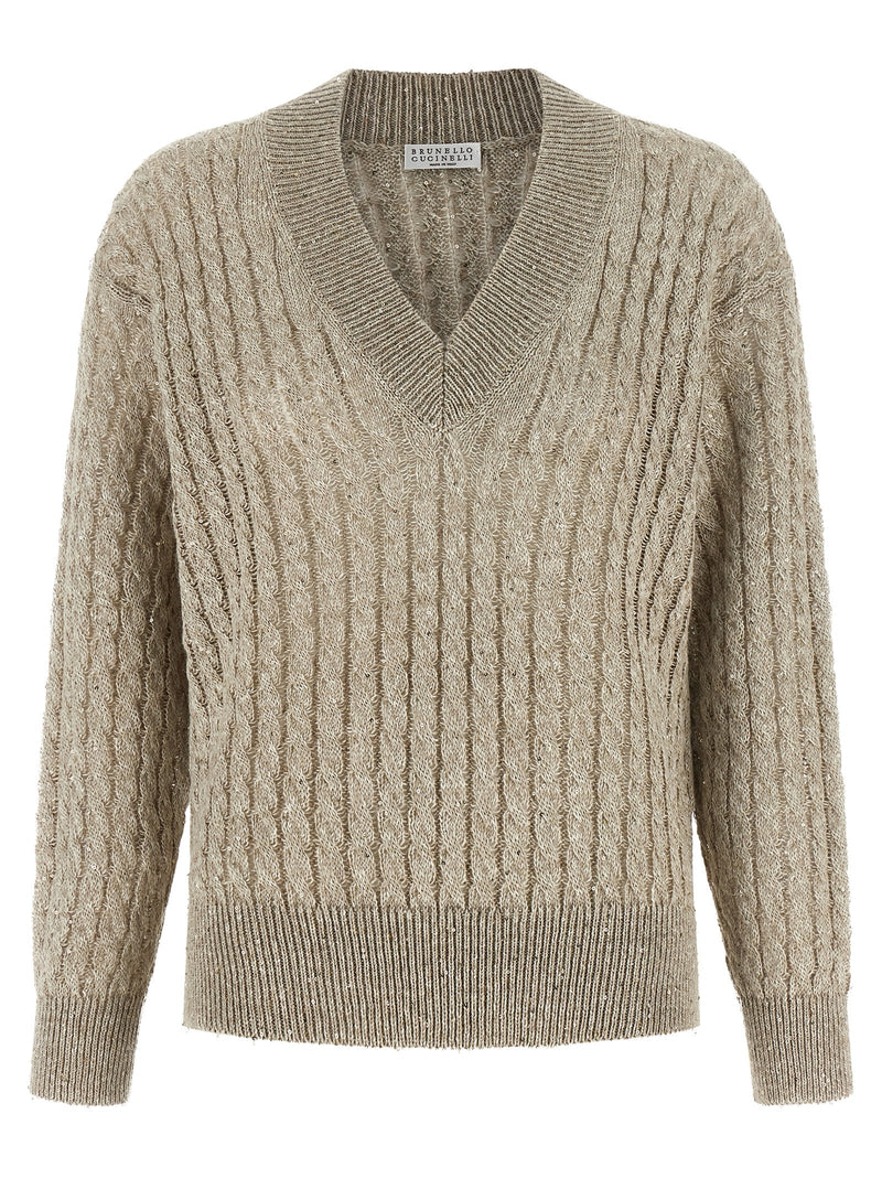 Brunello Cucinelli Micro Sequin Sweater Glam Steals
