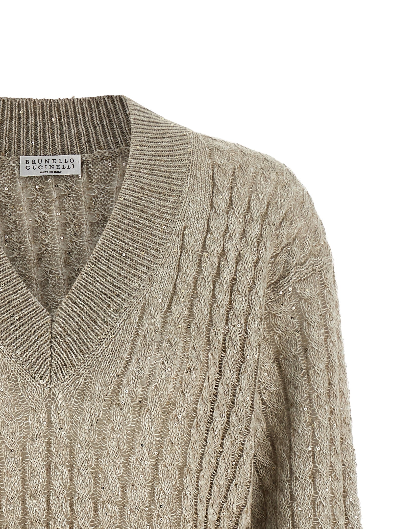 Brunello Cucinelli Micro Sequin Sweater Glam Steals