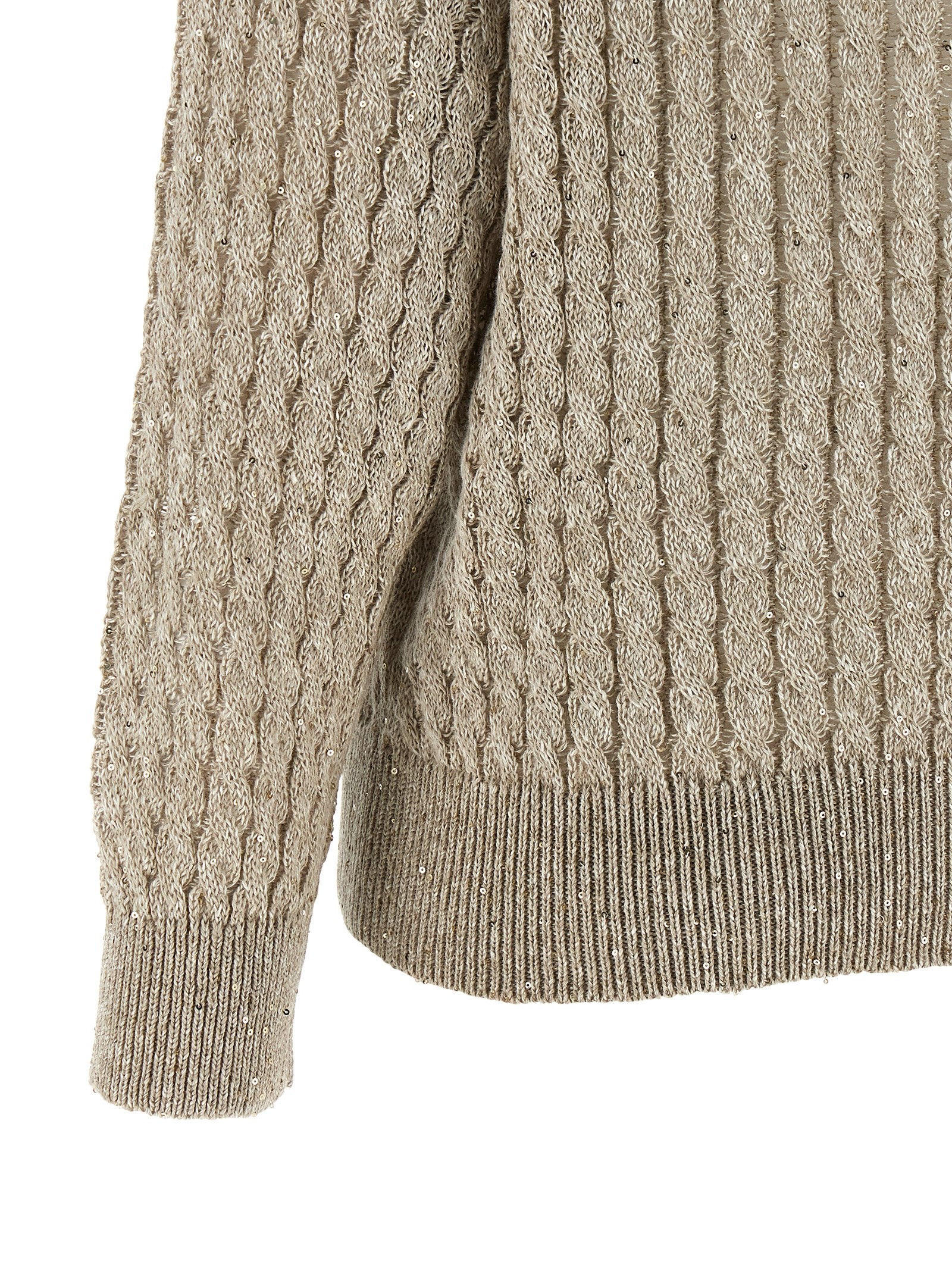 Brunello Cucinelli Micro Sequin Sweater Glam Steals