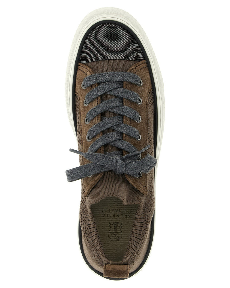 Brunello Cucinelli Monile Knit Sneakers Glam Steals