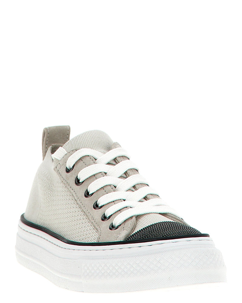 Brunello Cucinelli Monile Knit Sneakers Glam Steals