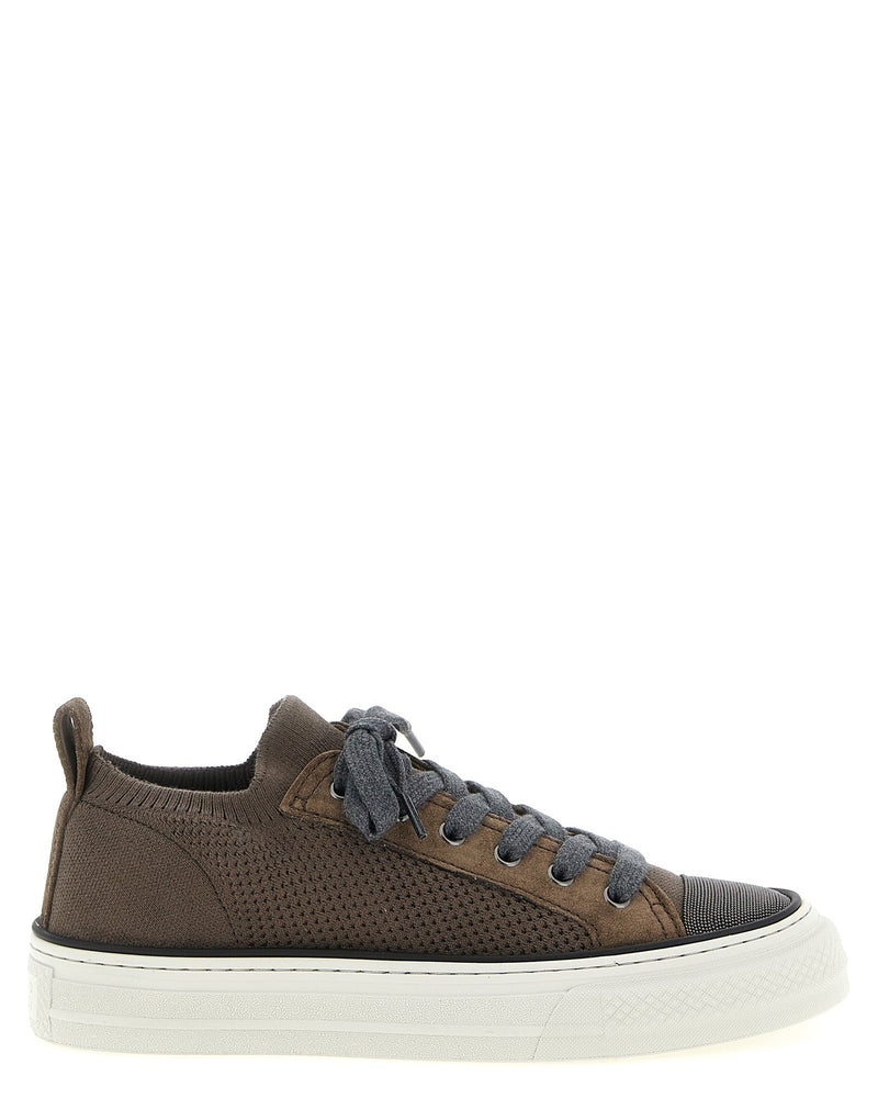 Brunello Cucinelli Monile Knit Sneakers Glam Steals