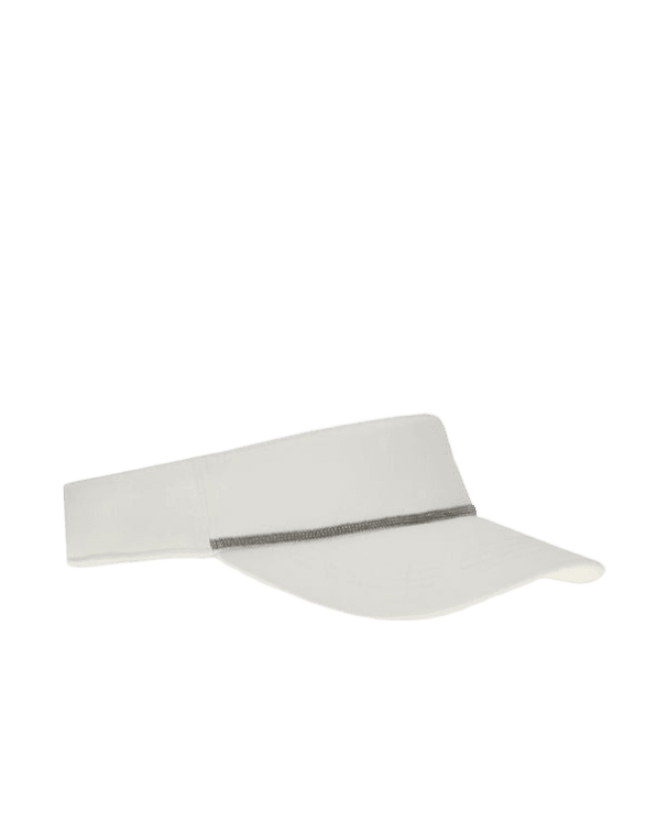 Brunello Cucinelli Nylon Visor with Shiny Band Glam Steals